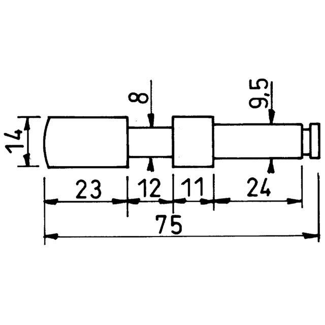Verrouillage Bouton Poussoir 1''3/8 A1 à A8 401000001 référence fournisseur BYP401000001